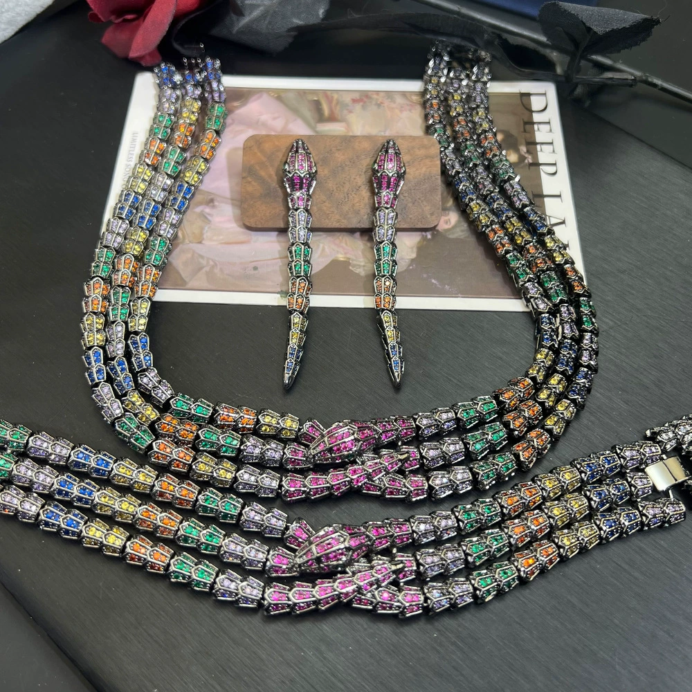 Triple Serpent Statement Jewelry Collection