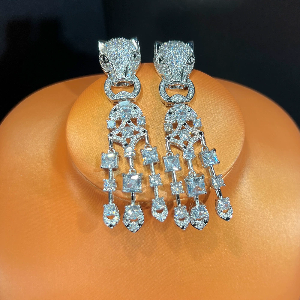 Crystal Leopard Statement Jewelry Collection