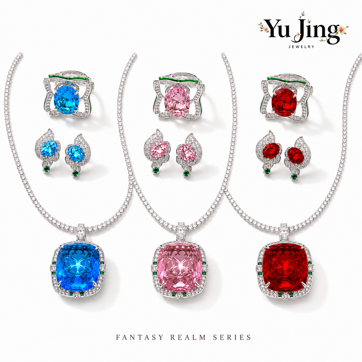 Grand Cushion Crystal Set